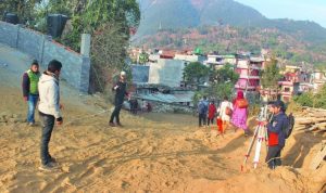 कुश्माबाजरका सडकहरु कालोपत्रे हुदै ..