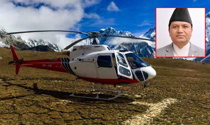 क्याप्टेन प्रभाकर केसीले उडाएका थिए हेलिकप्टर, मन्त्रीसहितका ६ यात्रुको मृत्यु