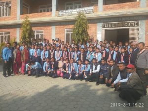 नारायण माध्यमिक विद्यालयको कक्षा १० मा अध्ययनरत बिद्यार्थीहरुको लागि शुभकामना प्रदान कार्यक्रम सम्पन्न