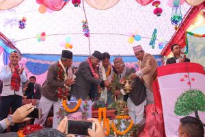 ९० लाख रुपैयाँ बराबरको जग्गा निःशुल्क प्राप्त गरेपछि जलजला मा काँग्रेसले आफ्नै भवन बनाउदै, देउवाद्वारा शिलन्यास