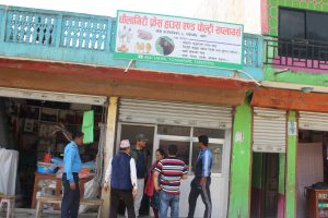 मोदि गाँउपालिकामा मासुपसलको अनुगम ,अव्यबस्तीत रुपमा   पसल सञ्चालन