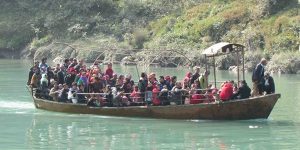 निर्माणका क्रममा बनेको जलाशयमा जलयातायात ९ स्टिमर सेवा पुनः शुरु