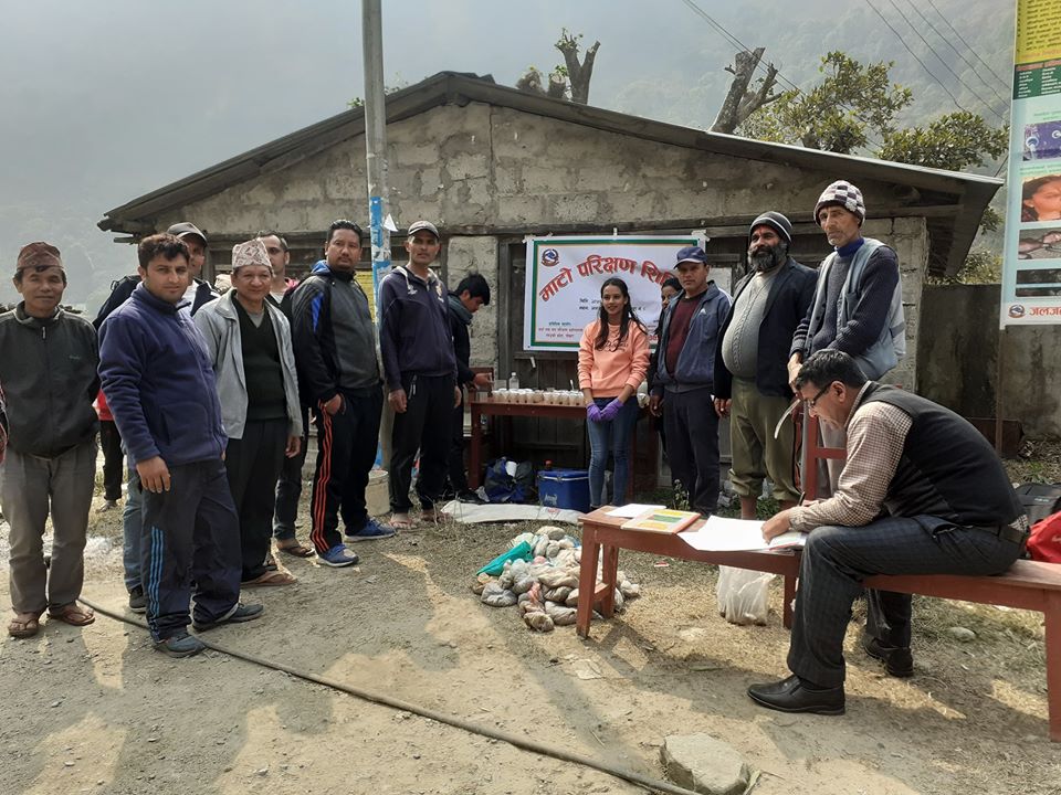 जलजला गाउँपालिकामा पनि माटो परिक्षण