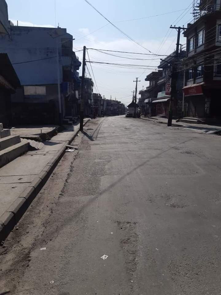 पर्वतमा पनि कोरोनाको त्रासमा जिल्लाका सवै ब्यवसाय बन्द