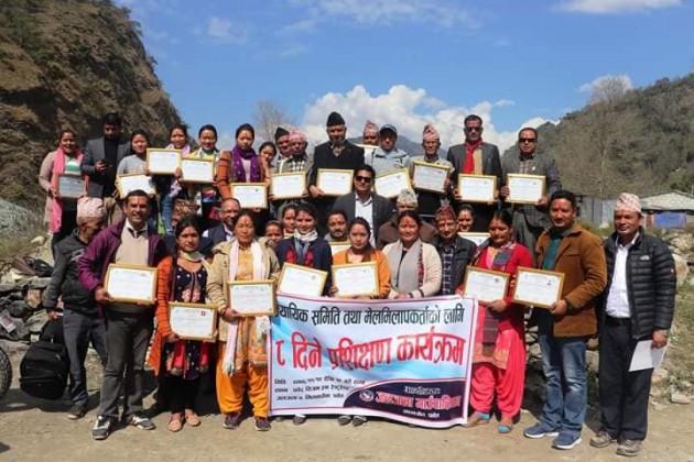 जलजलामा मेलमिलापसम्बन्धी तालिम सम्पन्न