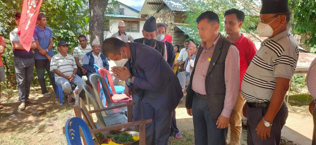 नेकपा निकट संगठित सदस्य स्व हुम प्रसाद पौडेलको निधनको १३ औ दिनको पुण्य तिथिमा श्रद्धाञ्जली सभा सम्पन्न