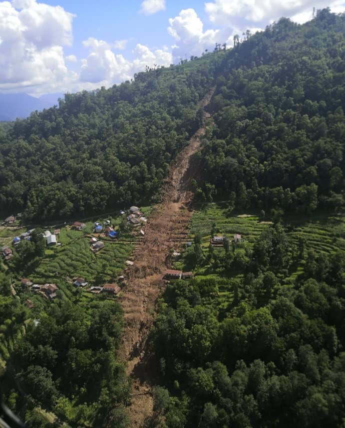बागलुङमा पहिरोले गोठ पुरिँदा एक जनाको मृत्यु