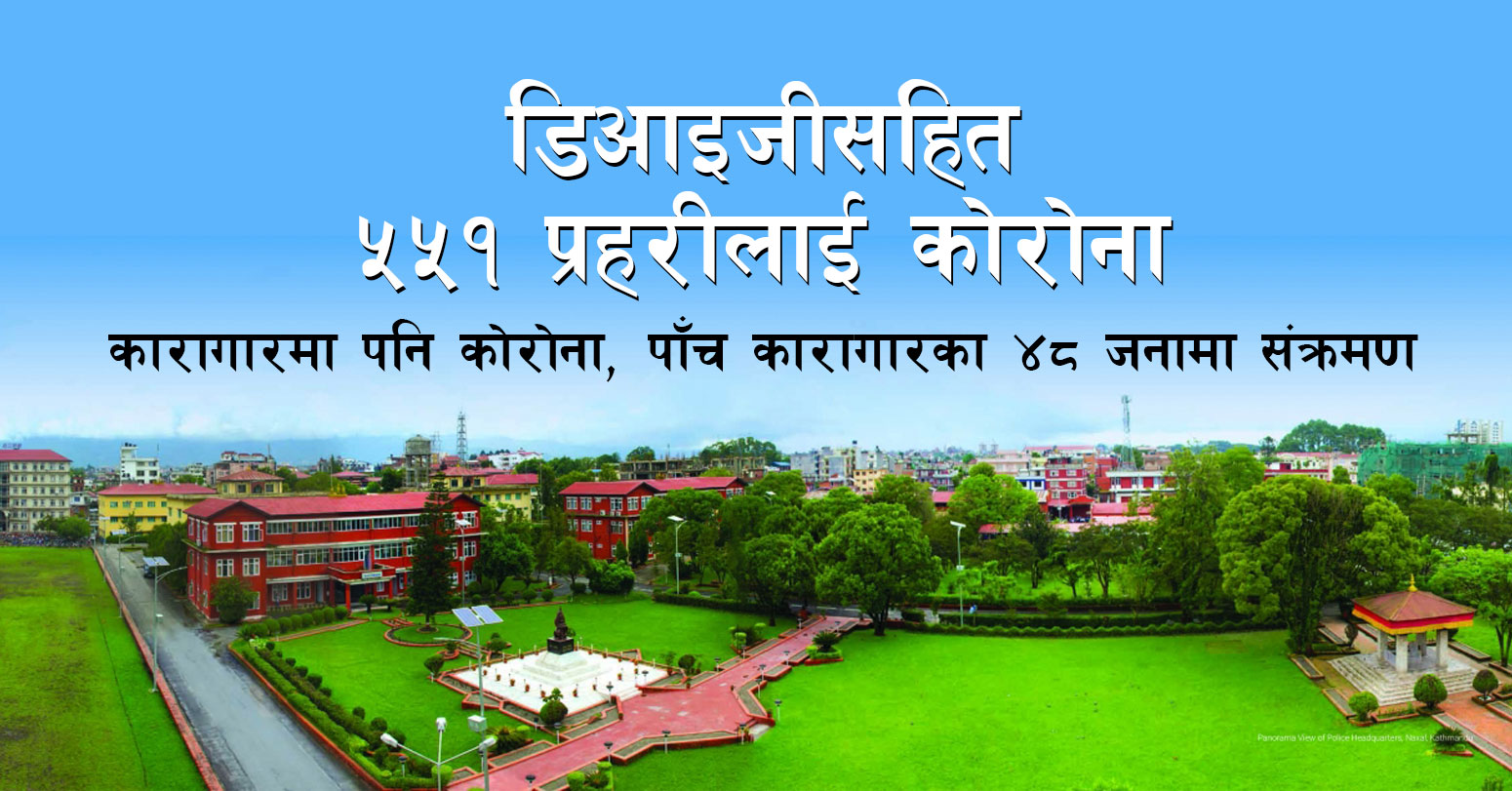 डिआइजीसहित पाँच सय ५१ प्रहरीलाई कोरोना