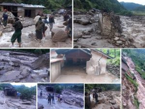 जलजला फर्सेमा ४५ घर मा बाढी पस्यो, मानिसको भागदौड
