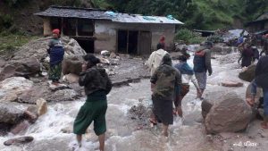 बागलुङ बाढी अपडेट: आठको शव फेला, नौ जना अझै वेपत्ता