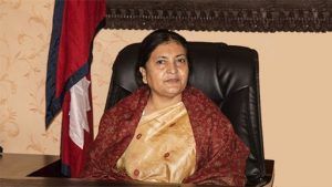 विपदमा पनि बालबालिकाको भविष्य सुनिश्चित गर- राष्ट्रपति भण्डारी