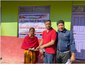 मृगौला पीडित खातुनलाई लायन्स र मुश्लिम समुदायको सहयोग