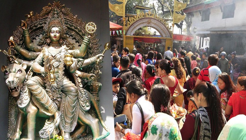 नवरात्रिको आज चौथो दिन : माता कुष्माण्डाको पूजा–आराधना गरी मनाइँदै