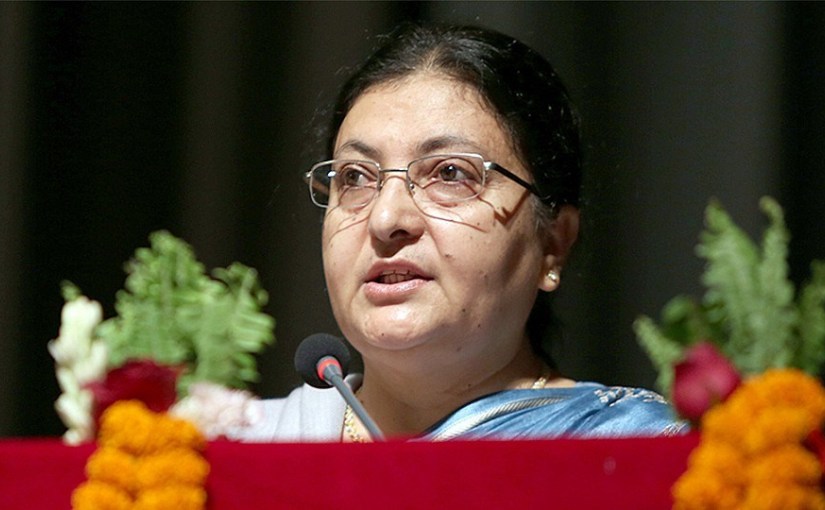 छठ कार्यक्रममा राष्ट्रपति सहभागी नहुने