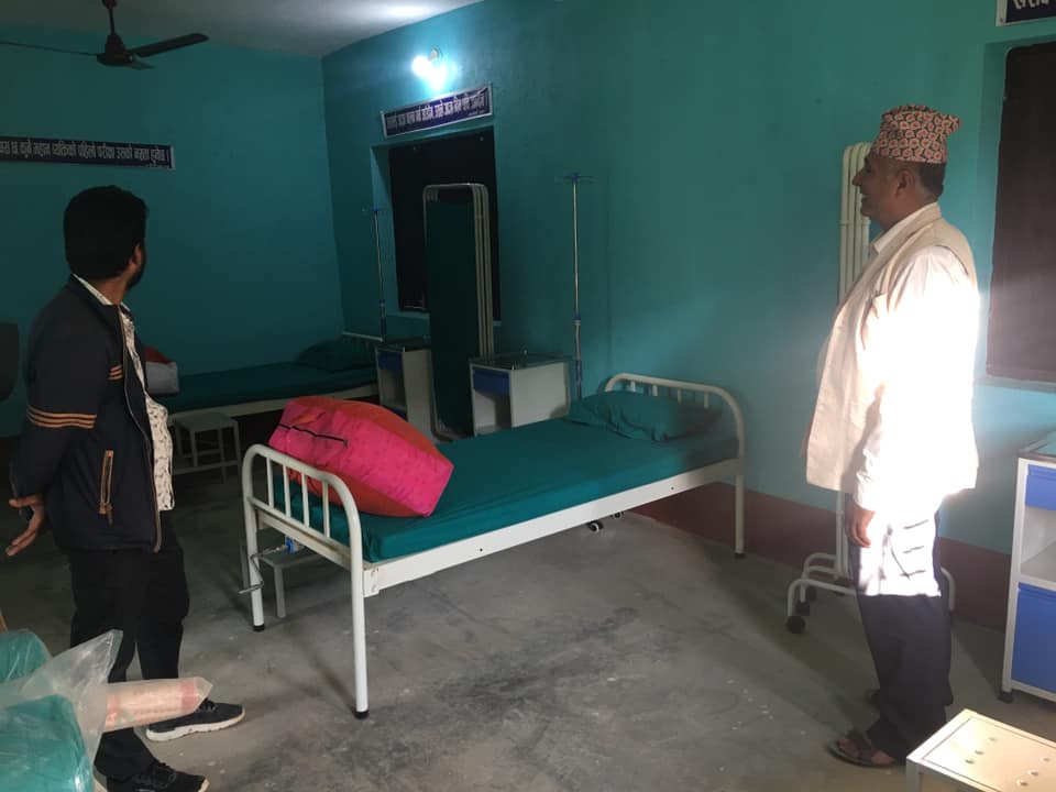 पर्वतको पैयुँ गाउँपालिकामा पाँच शैयाको कोरोना अस्थाई अस्पताल निर्माण सम्पन्न,