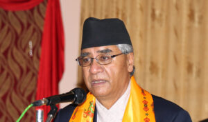 एमसीसी सम्झौता लागू गर्न प्रचण्डले मानेनन् : प्रधानमन्त्री देउवा