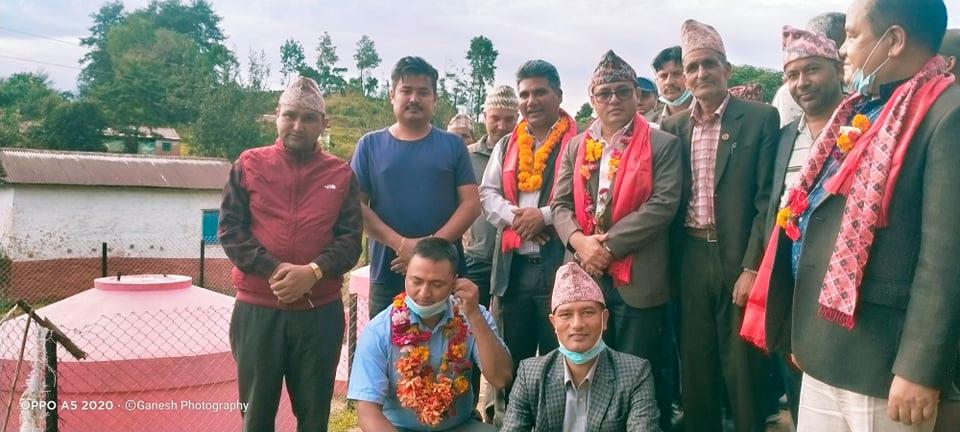 गण्डकी प्रदेशका मन्त्री आचार्यद्धारा ठूलीपोखरी खानेपानी आयोजनाको अनुगमन