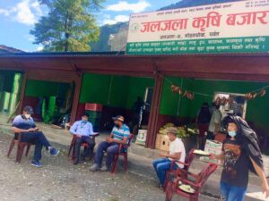 पर्वतको जलजलाका किसानको आफ्नै कृषि बजार