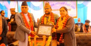 नेपाली कांग्रेसका नेता स्वर्गीय डिल्ली लामिछाने स्मृति भवन शिलन्यास.