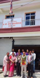 कुश्मा नगरपालिका वडा न ७ का नवनिर्वाचितको पदस्थापना