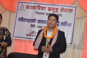 पत्रकार महिलाकाे क्षमता अभिबृर्धि तालिमकाे दाेश्राे दिन , सहि र सचेत भयर समाचार लेख्न  प्रशिक्षकाे अाग्रह  ।