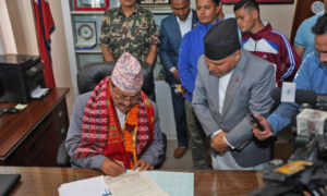 पदभार ग्रहणपछि परराष्ट्रमन्त्री साउद : प्रधानमन्त्रीको भारत भ्रमणको तयारी सुरु गरिहाल्छौं