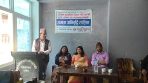पर्वतकाे जलजला गाउँ पालिका द्वारा पालिका भित्र का महिला जनप्रतिनिधि तथा सामाजिक अगुवा हरूकाे लागि 3 दिने उद्घाेषण तथा भाषण कला तालिम सुरू।