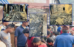 चट्याङ पछि आगलागी हुँदा महाशिलामा १ घर जलेर नष्ट