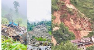 खुर्कोटमा २ घर पुरीए, महाशिलामा ३ घर विस्थापीत