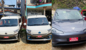 पर्वतमा विद्युतीय गाडीको आकर्षण : ग्रामीण सडकमा पनि चल्न थाले गाडी