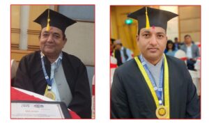तिवारी र आचार्य अन्तराष्ट्रिय गौरब अभिमान पुरस्कारद्धारा सम्मानीत