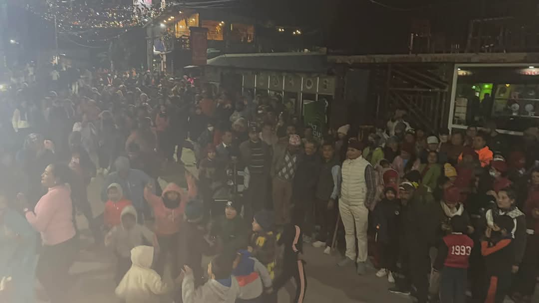 पर्वतमा सडक महाेत्वसमा दर्शककाे घुईचाे,