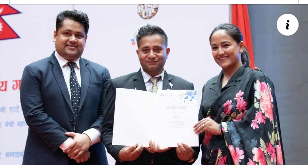 पर्वत जेसीज राष्ट्रिय अवार्डबाट सम्मानित