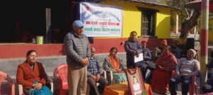 मोदिबेणी दिब्यधाममा ज्येष्ठ नागरिकलाई न्यानो कपडा वितरण